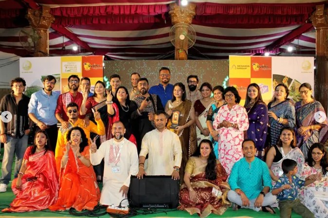 Durga Puja show at Udjapon Sanskritik Samiti on Maha Ashtami 2025