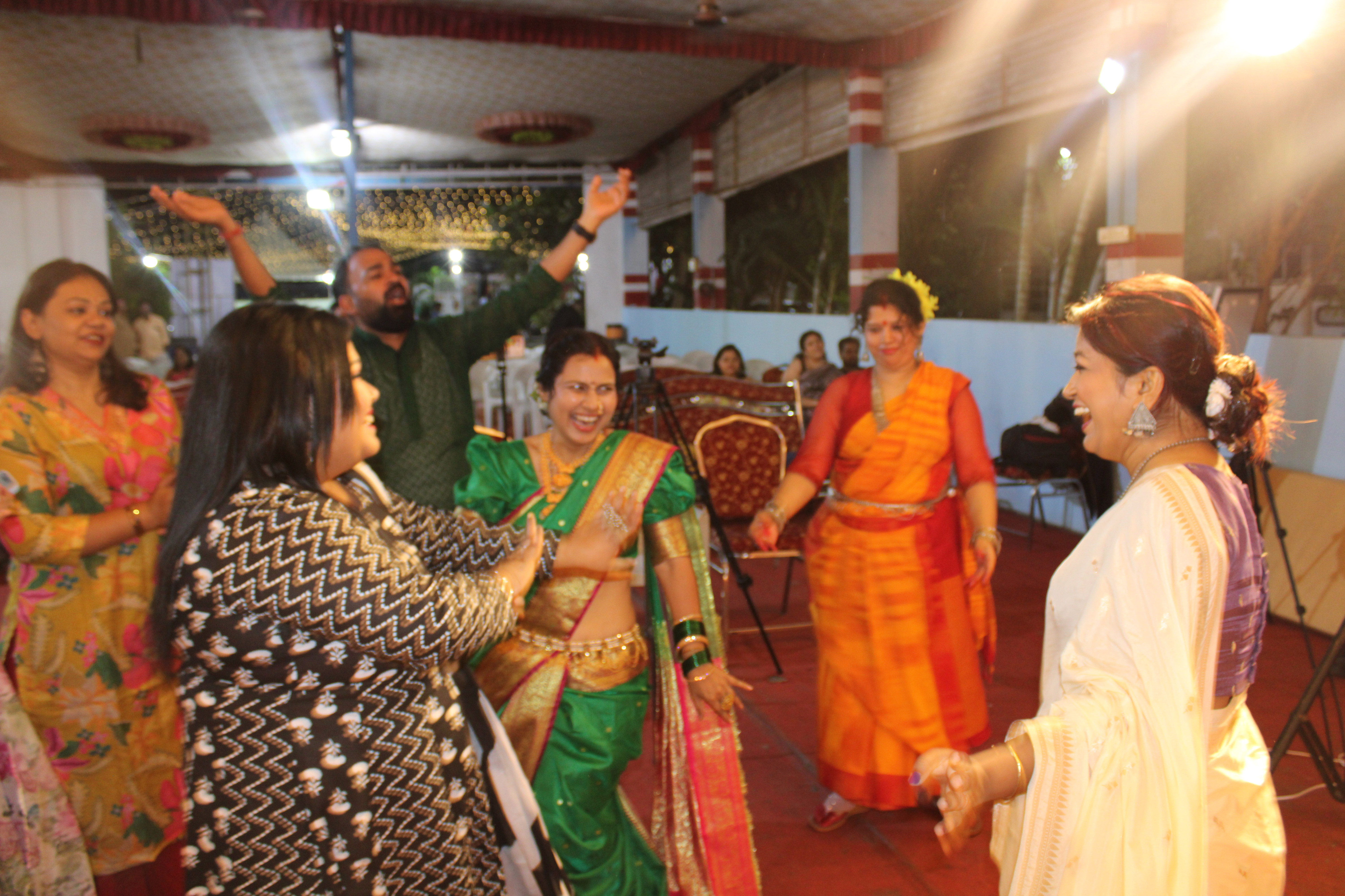 Durga Puja show at Agomoni on Maha Saptami 2025